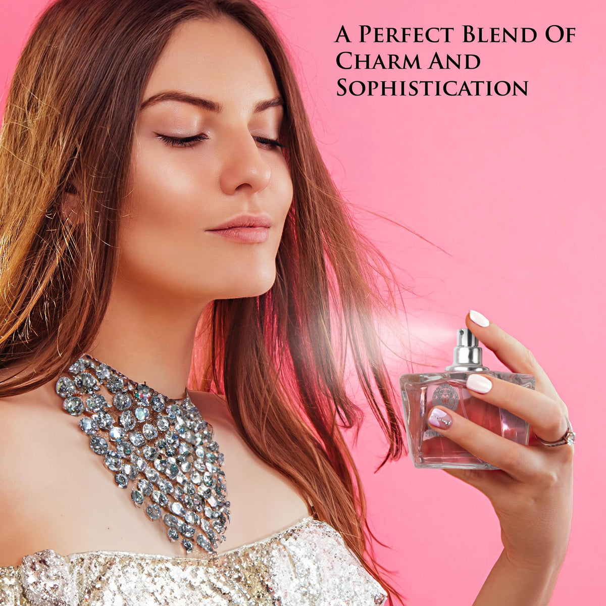 Pomegranate and yuzu top notes with NovoGlow suggesting bright freshness