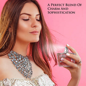 Pomegranate and yuzu top notes with NovoGlow suggesting bright freshness