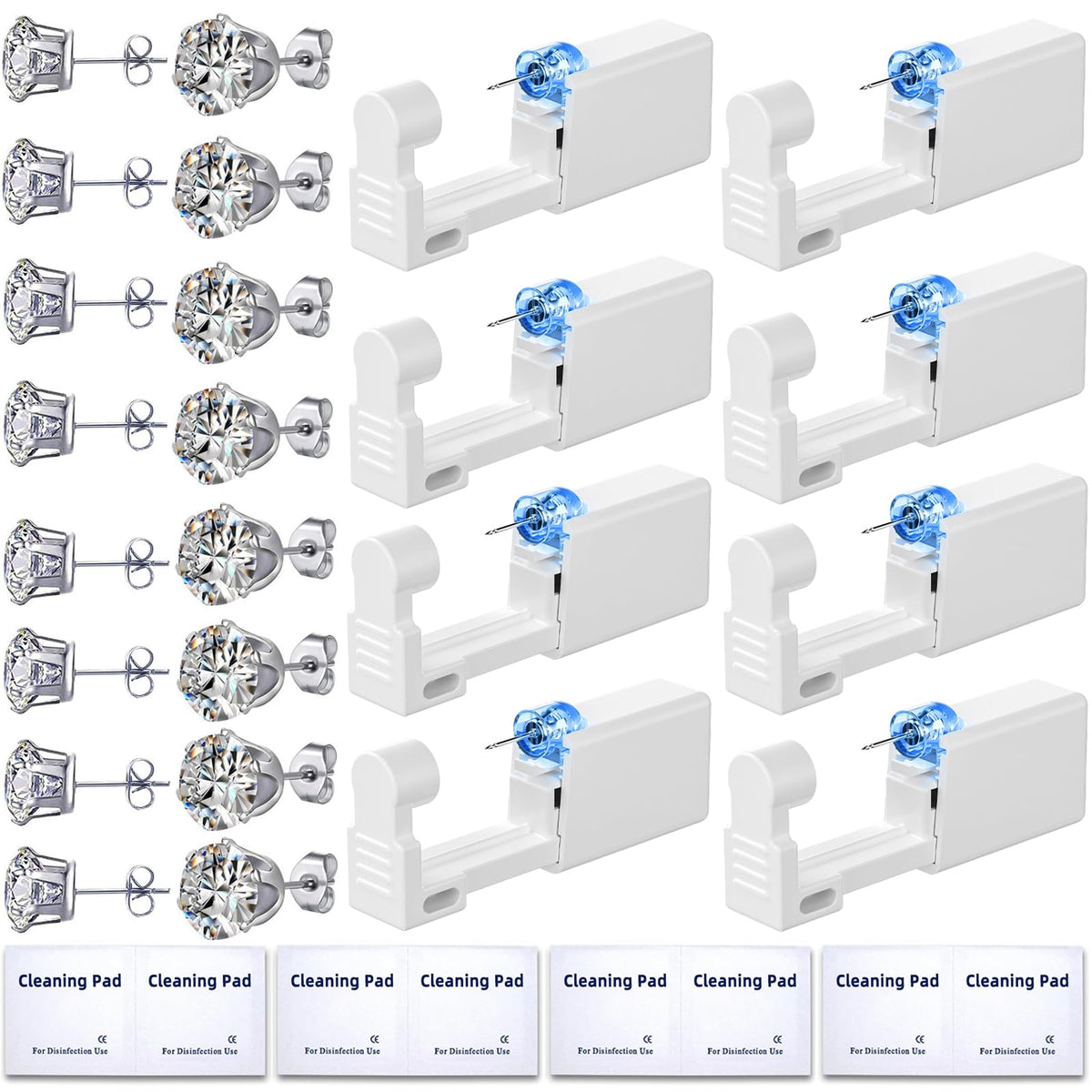 Novopiercing front packaging showing full 24-piece kit and organized case benefit quick access