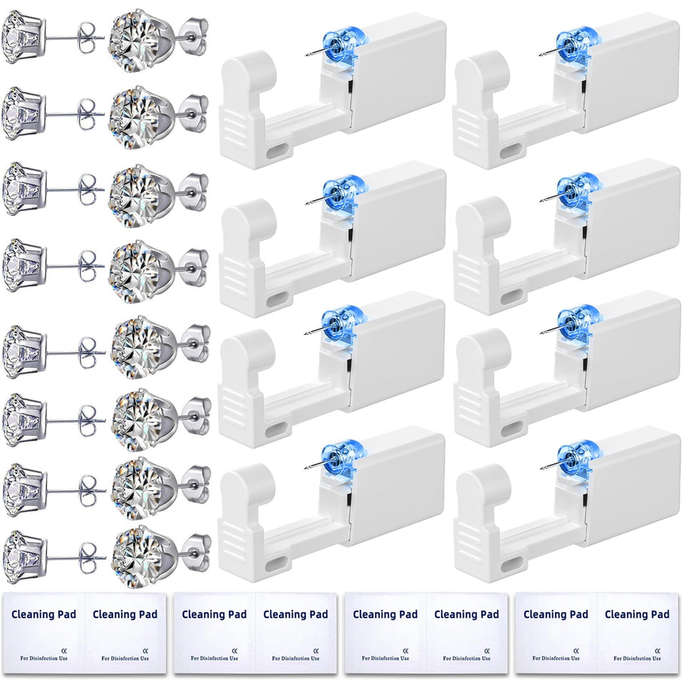 Novopiercing front packaging showing full 24-piece kit and organized case benefit quick access