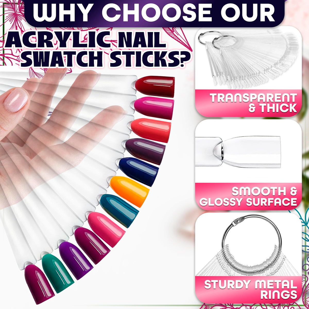 Novsix swatch set displayed on a salon station to speed client choices