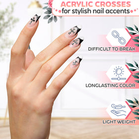Novsix layout showing eight distinct cross charm shapes for mixed designs