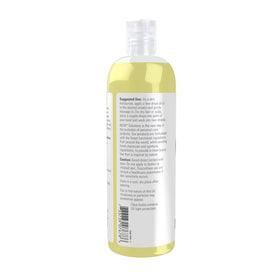 NOW avocado oil pouring texture close-up showing rich, moisturizing consistency