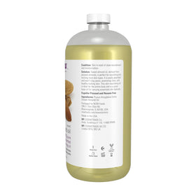 NOW Foods close-up texture of sweet almond oil showing lightweight absorption