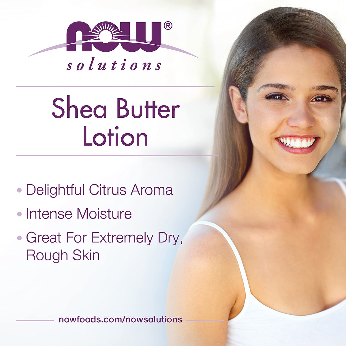 NOW Foods shea butter jar in hand showing 16 ounce size and scale