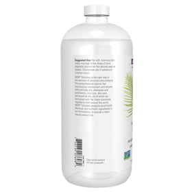 NOW Foods glycerin being poured into hands to demonstrate moisturizing use and skin-softening benefit