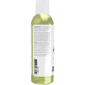 NOW grapeseed oil pouring into hand demonstrating lightweight hydration