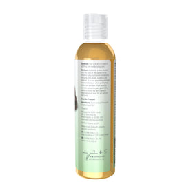 NOW Foods clear bottle angle with UV protectant highlighting packaging
