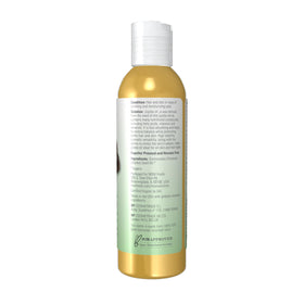 NOW Foods jojoba oil pouring droplets from bottle illustrating lightweight absorption benefit