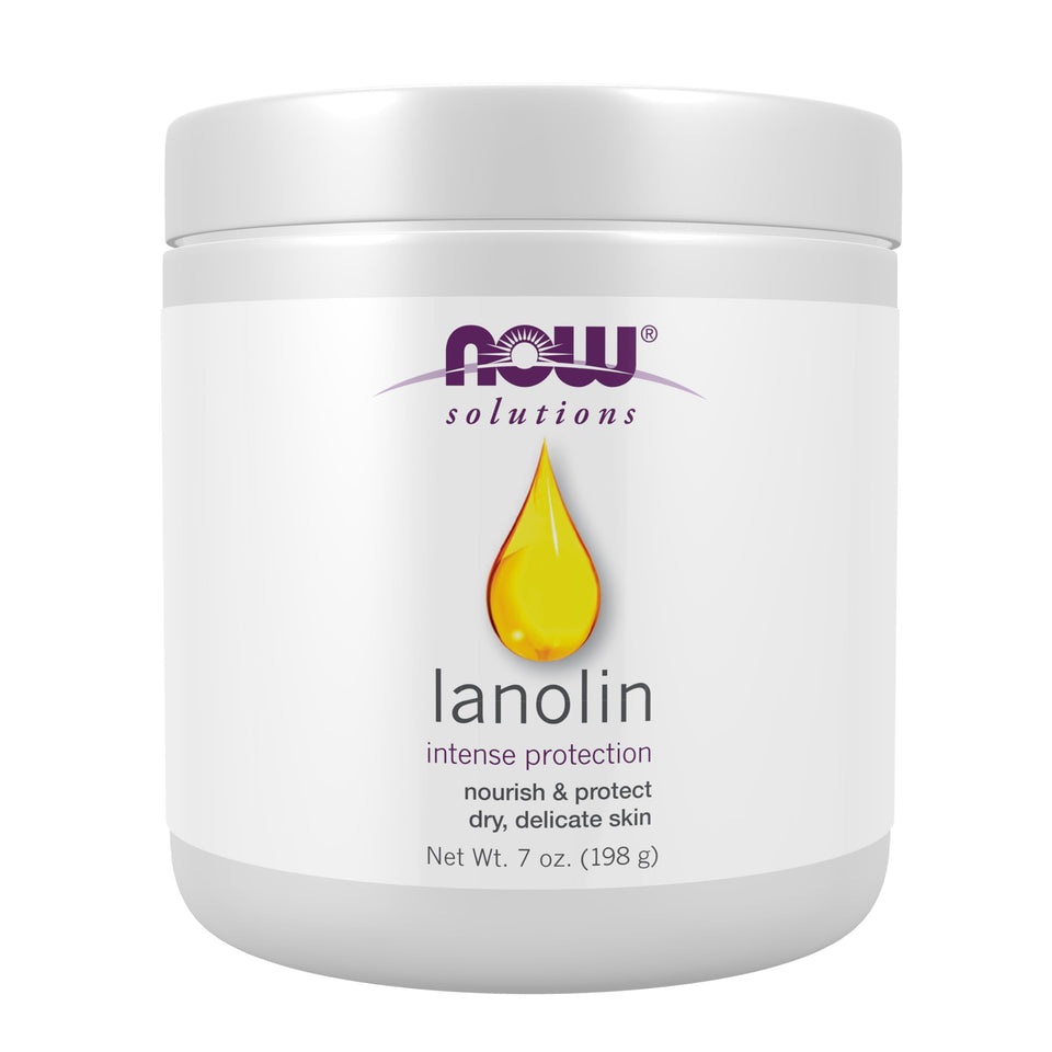 NOW Foods jar front packaging showing product name and 7-ounce size, protects skin