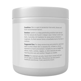 NOW Foods lanolin thick jelly texture close-up demonstrating rich moisturization