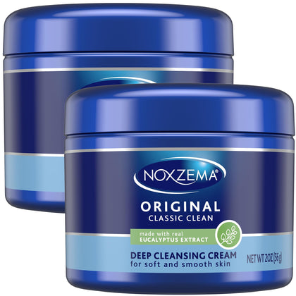 Noxzema front jar view showing packaging and convenient travel size