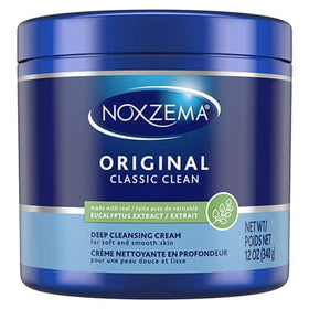 Noxzema jar front view showing clean packaging and brand trust