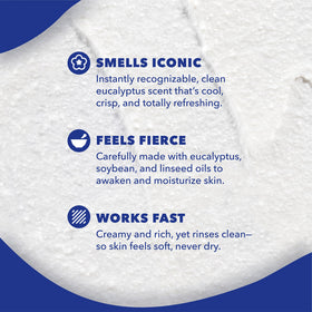 Noxzema rinse with water illustrating clean, refreshed skin after use