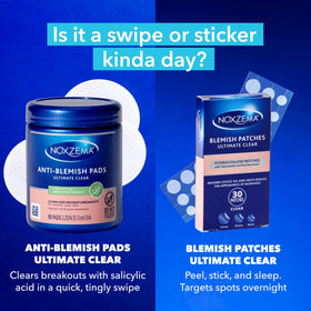 Noxzema pads set in a travel pouch showing portable on‑the‑go treatment