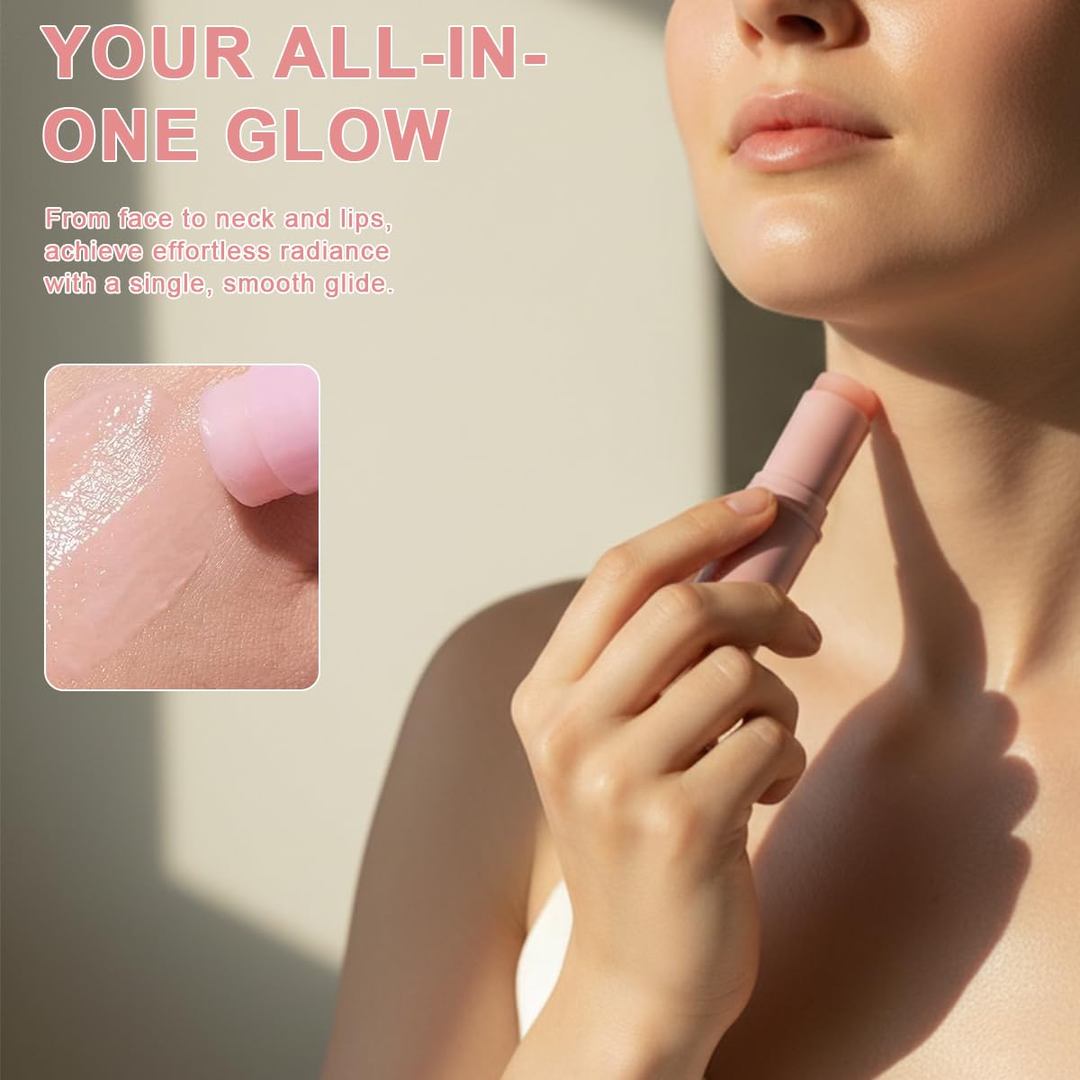 NRAEC applying balm under eye to reduce dryness and soften fine lines