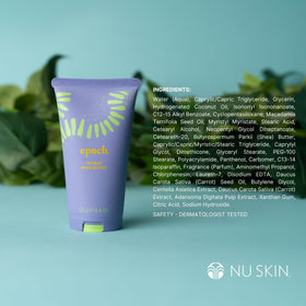 Nu Skin Epoch Baobab open jar texture demonstrating whipped creaminess for smoother skin