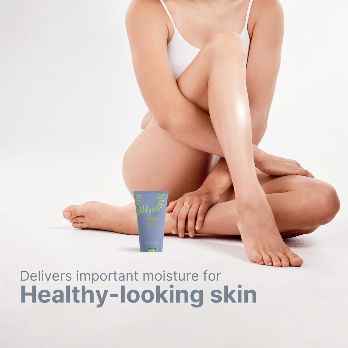 Nu Skin Epoch Baobab next to a ruler showing 4.4 oz size for portability and value