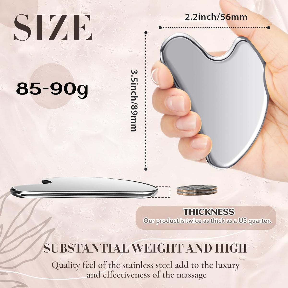 Nuanchu close-up of mirror-polished surface highlighting smooth glide and hygienic finish