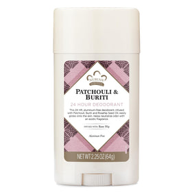 Nubian Heritage front packaging showing patchouli scent and benefits
