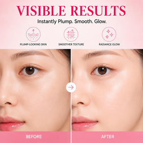 NUDENTA hand applying stick to cheek for quick precise hydration benefit