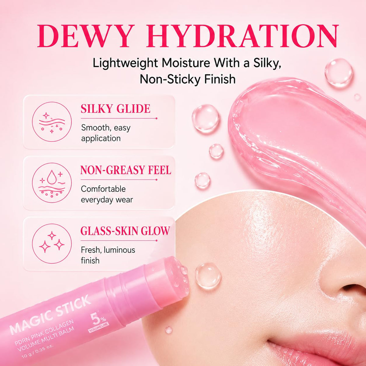 NUDENTA lip edge detail illustrating plumping, softening hydration benefit