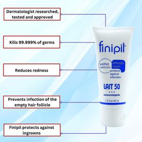 Nufree Finipil Lait 50 tube cap detail highlighting easy one-handed dispensing