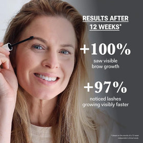 NULASTIN brow serum brush tip close-up for accurate brow placement benefit