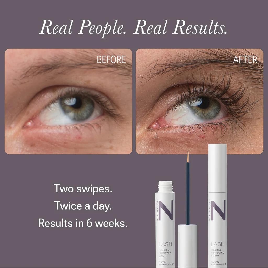 NULASTIN serum drop on brush illustrating lightweight texture and absorbency