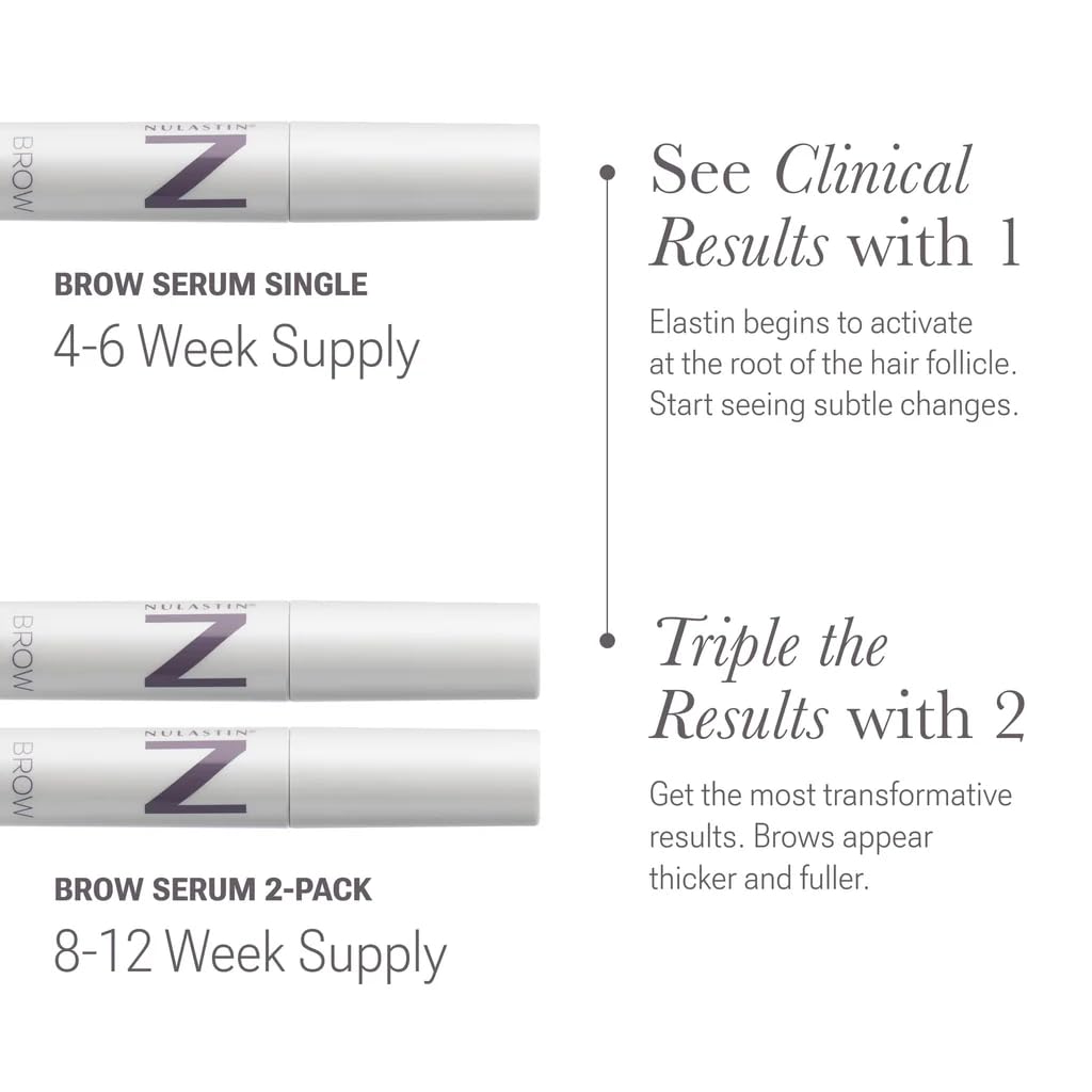 NULASTIN model styling brows to show natural shaping and definition