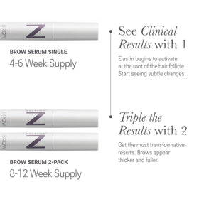 NULASTIN model styling brows to show natural shaping and definition