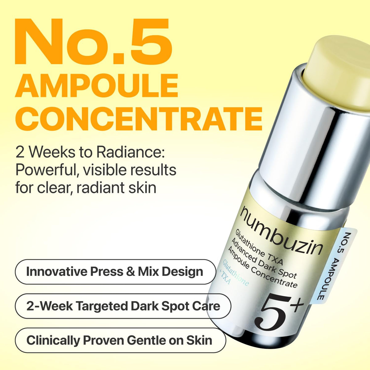 numbuzin dropper dispensing a clear drop highlighting precise application benefit