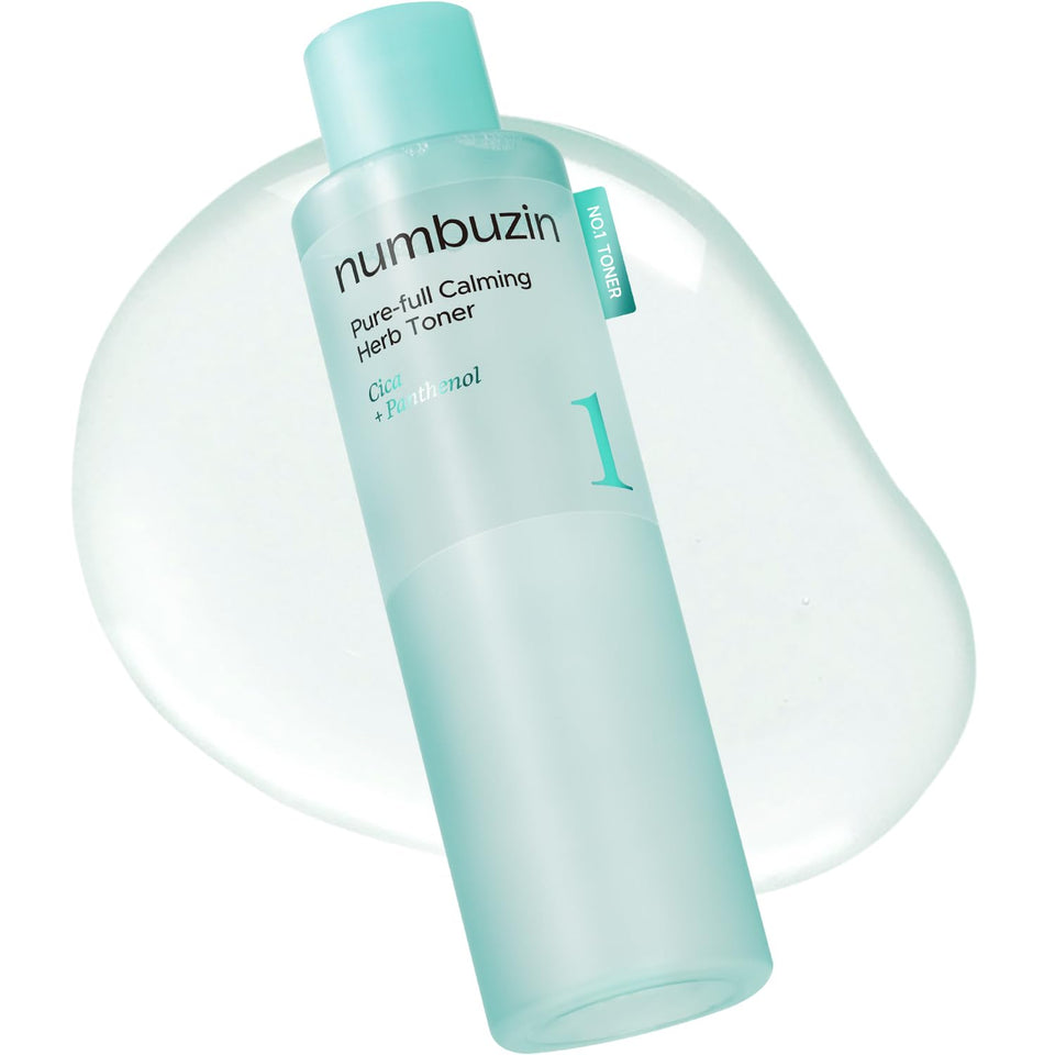 numbuzin front packaging showing calming toner and benefits