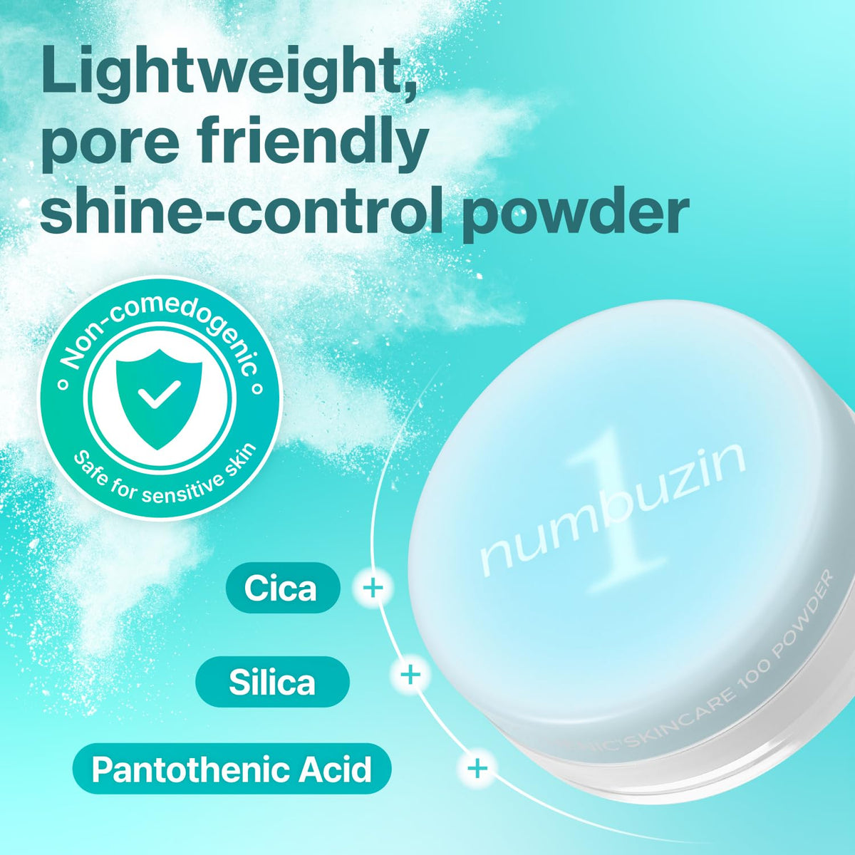 numbuzin open sifter revealing fine silica texture for matte finish