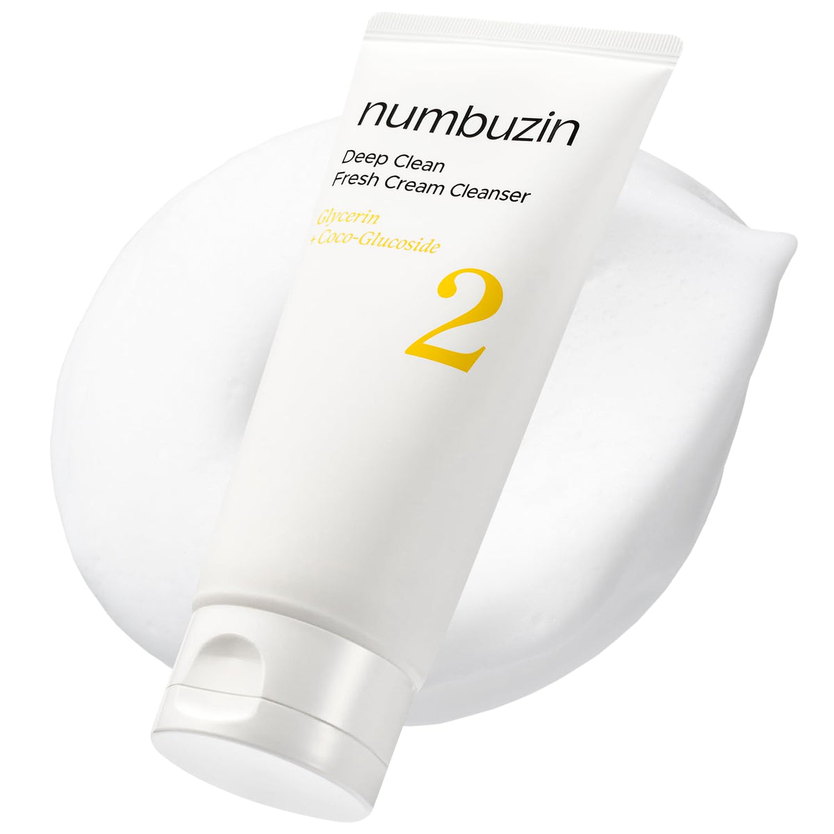 numbuzin front packaging showing bottle and branding for deep clean benefit