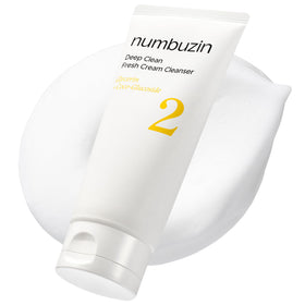 numbuzin front packaging showing bottle and branding for deep clean benefit