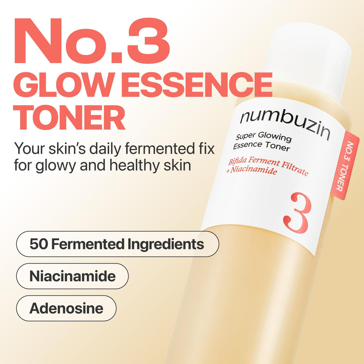 numbuzin close pour of watery essence highlighting lightweight hydration