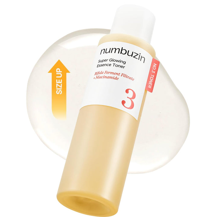 numbuzin front bottle showing 300ml jumbo size and clear essence