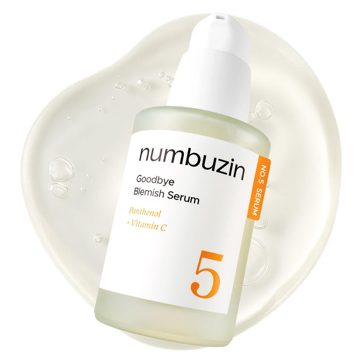 numbuzin front packaging showing bottle and box, clear presentation for shoppers