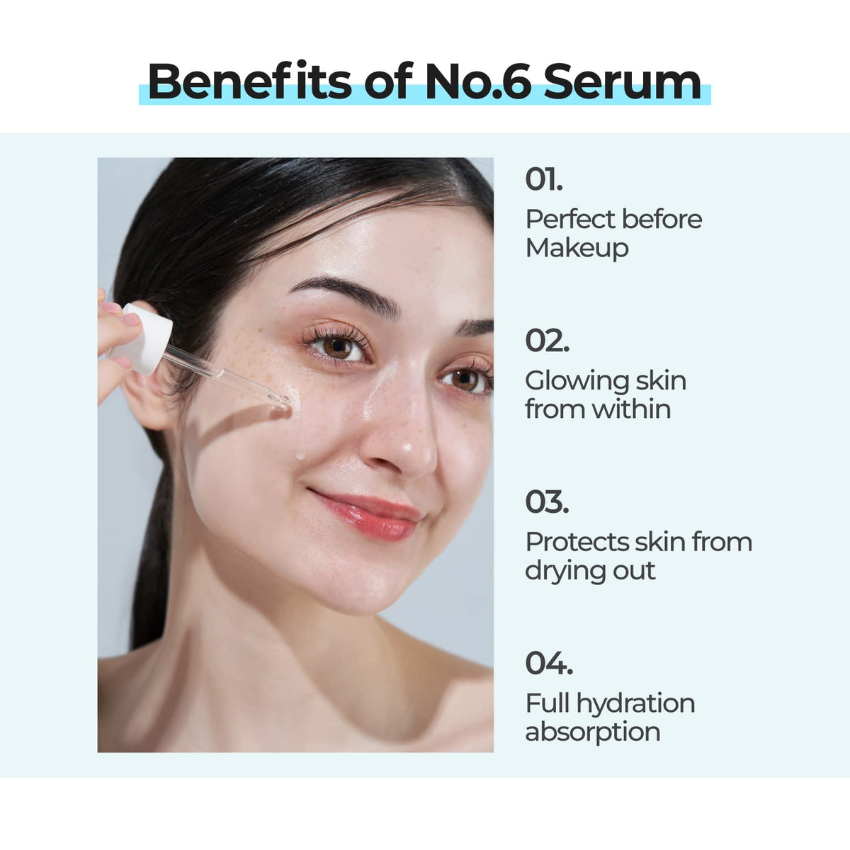 numbuzin pipette applying serum for precise, mess-free use
