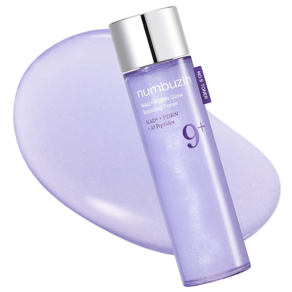 numbuzin bottle front view showing clean packaging and glow benefits