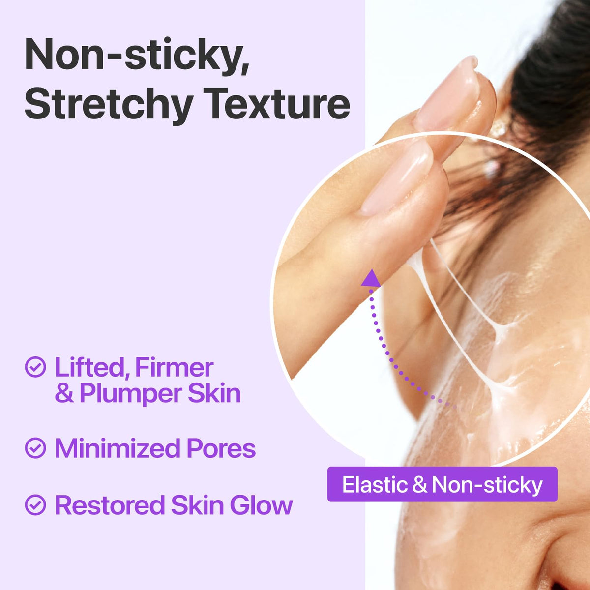 numbuzin ingredients label highlighting NAD+ and 50 peptides for elasticity