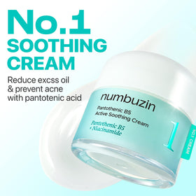 numbuzin cream texture close-up highlighting lightweight soothing
