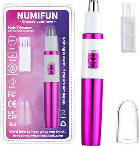 NUMIFUN front view of compact trimmer showing slim profile and controls for easy grooming