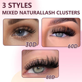 NuoNuole clear band detail blending invisibly along lash line