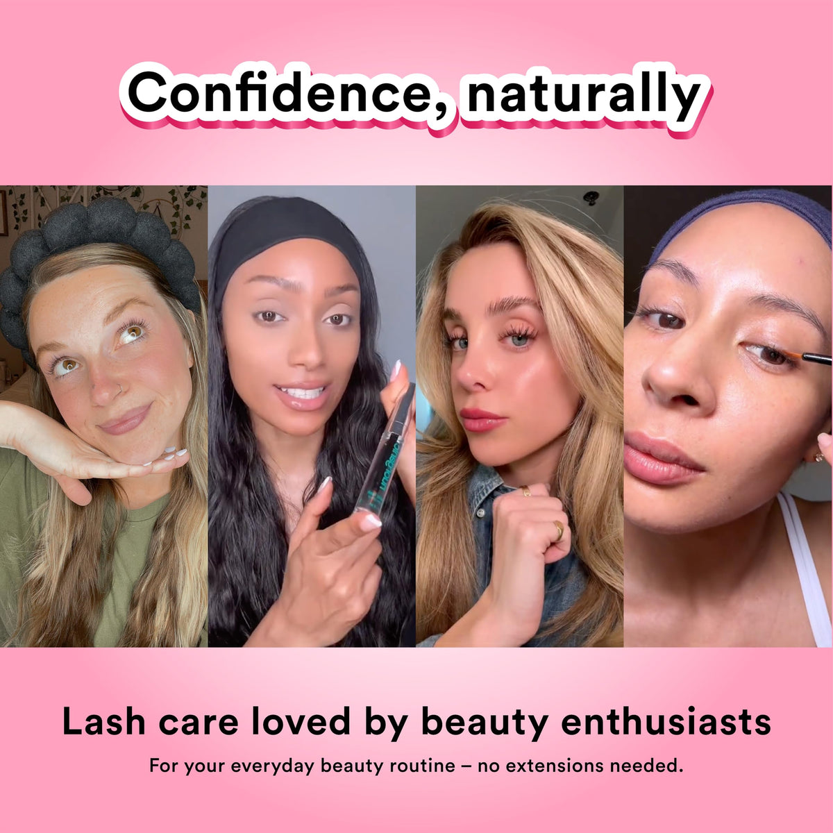 NuOrganic Cosmic Lash in a lab with scientist conveying USA-made cosmetic formulation trust