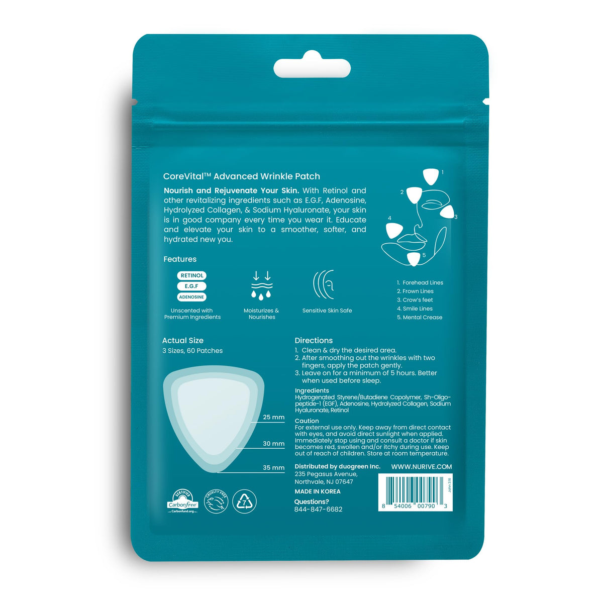 NURIVE patches staged on bedside table for easy nighttime routine
