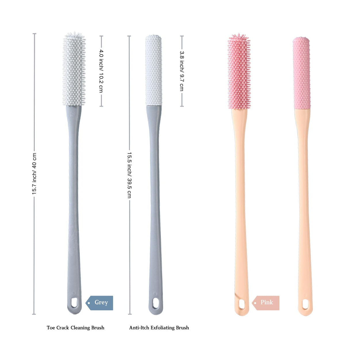 Nurlypop toe brush close-up of silicone bristles for precise cleaning