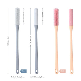 Nurlypop toe brush close-up of silicone bristles for precise cleaning