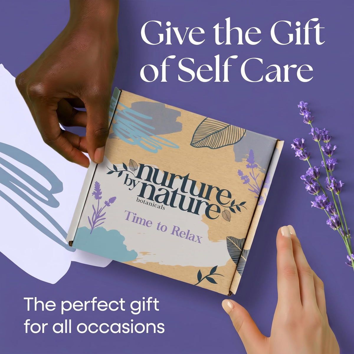 Nurture by Nature bath salts jar open with crystals visible for relaxing soaks